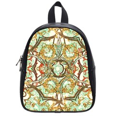 Multicolored Modern Collage Print School Bag (small) by dflcprintsclothing