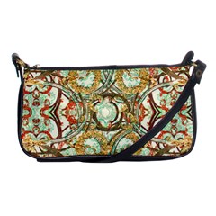 Multicolored Modern Collage Print Shoulder Clutch Bag