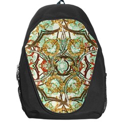 Multicolored Modern Collage Print Backpack Bag by dflcprintsclothing