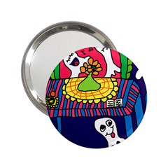 Circus Ghosts Digital 2 25  Handbag Mirrors by snowwhitegirl