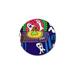 Circus Ghosts Digital Golf Ball Marker Front