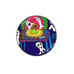 Circus Ghosts Digital Hat Clip Ball Marker (4 Pack) by snowwhitegirl