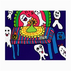 Circus Ghosts Digital Small Glasses Cloth (2 Sides) by snowwhitegirl