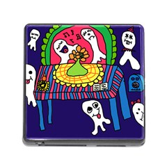 Circus Ghosts Digital Memory Card Reader (square 5 Slot) by snowwhitegirl