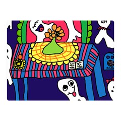 Circus Ghosts Digital Double Sided Flano Blanket (mini)  by snowwhitegirl