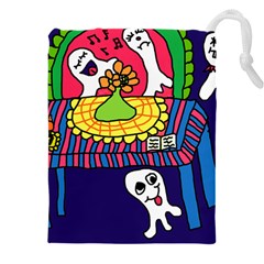 Circus Ghosts Digital Drawstring Pouch (4xl)