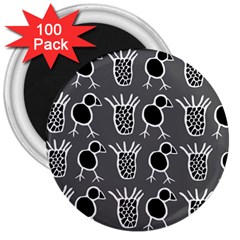 Njhb Vectorized 3  Magnets (100 Pack)