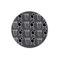 Njhb Vectorized Rubber Round Coaster (4 Pack) 