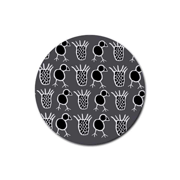 Njhb Vectorized Rubber Round Coaster (4 pack) 