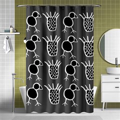 Njhb Vectorized Shower Curtain 48  X 72  (small)  by CHPALTD