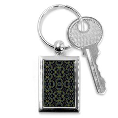 Modern Ornate Stylized Motif Print Key Chain (rectangle) by dflcprintsclothing