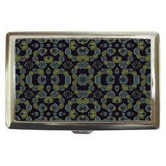 Modern Ornate Stylized Motif Print Cigarette Money Case