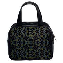 Modern Ornate Stylized Motif Print Classic Handbag (two Sides) by dflcprintsclothing