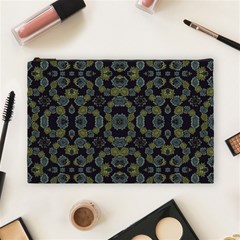 Modern Ornate Stylized Motif Print Cosmetic Bag (large) by dflcprintsclothing