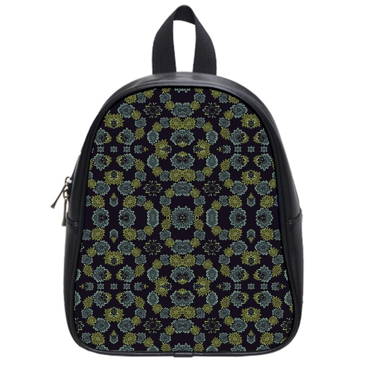 Modern Ornate Stylized Motif Print School Bag (Small)