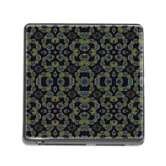 Modern Ornate Stylized Motif Print Memory Card Reader (square 5 Slot)