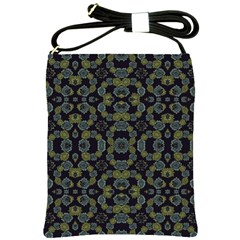 Modern Ornate Stylized Motif Print Shoulder Sling Bag by dflcprintsclothing