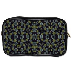 Modern Ornate Stylized Motif Print Toiletries Bag (two Sides)