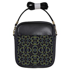 Modern Ornate Stylized Motif Print Girls Sling Bag by dflcprintsclothing