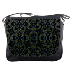 Modern Ornate Stylized Motif Print Messenger Bag by dflcprintsclothing