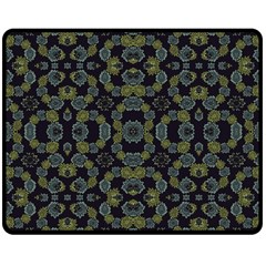 Modern Ornate Stylized Motif Print Double Sided Fleece Blanket (medium)  by dflcprintsclothing