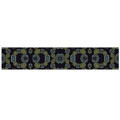 Modern Ornate Stylized Motif Print Large Flano Scarf 