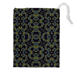 Modern Ornate Stylized Motif Print Drawstring Pouch (4xl) by dflcprintsclothing