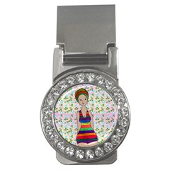 Tan Swimmer Flowerwall Money Clips (cz)  by snowwhitegirl