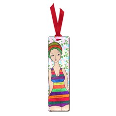 Tan Swimmer Flowerwall Small Book Marks by snowwhitegirl