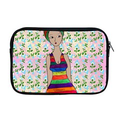 Tan Swimmer Flowerwall Apple Macbook Pro 17  Zipper Case by snowwhitegirl