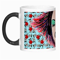 Headphones Girl W Cherries Morph Mugs by snowwhitegirl