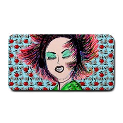 Headphones Girl W Cherries Medium Bar Mats by snowwhitegirl