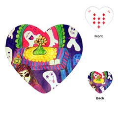 Circus Ghosts Playing Cards Single Design (heart) by snowwhitegirl