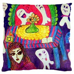 Circus Ghosts Large Cushion Case (one Side) by snowwhitegirl