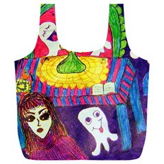 Circus Ghosts Full Print Recycle Bag (xxl) by snowwhitegirl