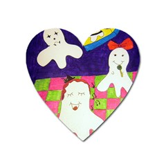 Circus Ghosts Sing Heart Magnet by snowwhitegirl