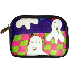 Circus Ghosts Sing Digital Camera Leather Case by snowwhitegirl