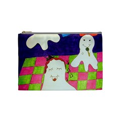 Circus Ghosts Sing Cosmetic Bag (medium) by snowwhitegirl