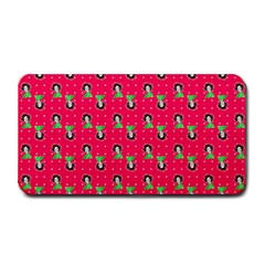 Headphones Girl Pink Red Medium Bar Mats by snowwhitegirl