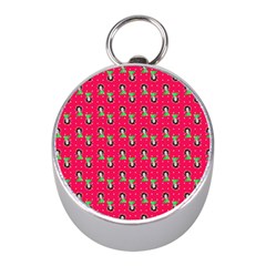 Headphones Girl Pink Red Mini Silver Compasses by snowwhitegirl