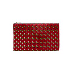 Headphones Girl Red Cosmetic Bag (small) by snowwhitegirl