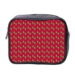 Headphones Girl Red Mini Toiletries Bag (two Sides)