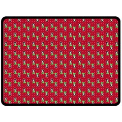 Headphones Girl Red Double Sided Fleece Blanket (large)  by snowwhitegirl