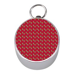 Headphones Girl Red Mini Silver Compasses by snowwhitegirl