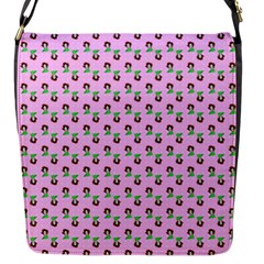 Headphones Girl Pink Flap Closure Messenger Bag (s) by snowwhitegirl