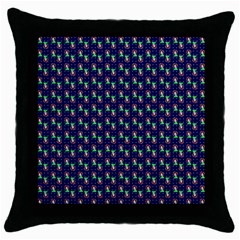 Headphones Girl Blue Throw Pillow Case (black) by snowwhitegirl