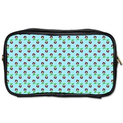 Headphones Girl Aqua Toiletries Bag (two Sides) by snowwhitegirl