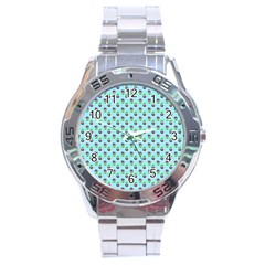 Headphones Girl Aqua Stainless Steel Analogue Watch by snowwhitegirl