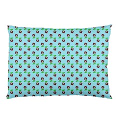 Headphones Girl Aqua Pillow Case (two Sides) by snowwhitegirl