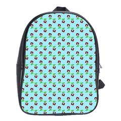 Headphones Girl Aqua School Bag (xl) by snowwhitegirl